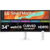 Lg 34U601SA-W Quad HD 34" Curved LED Smart Monitor - White, White