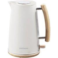 STATESMAN Scandi SKK00153CR Jug Kettle - Brown & White, Brown,White