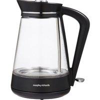 MORPHY RICHARDS Glass 108004 Jug Kettle - Clear, Black,Clear