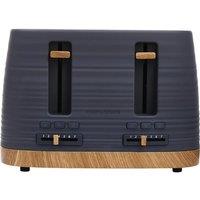 Morphy Richards Clay 243101 4-Slice Toaster - Flint, Silver/Grey