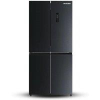 MONTPELLIER MDAXD183DX American-Style Fridge Freezer - Black, Black