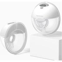 MOMCOZY M5 Smart Wearable Double Electric Breast Pump - Grey