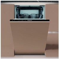 Hotpoint HP2ID10CS80UK Integrated Slimline Dishwasher - Black, Black