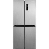 RUSSELL HOBBS RH180A4FF802E1SS American-Style Fridge Freezer - Silver, Silver/Grey