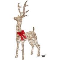 SMART GARDEN Glitter Twist Light Up Christmas Reindeer - 80 cm, Gold