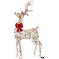 SMART GARDEN Glitter Twist Light Up Christmas Reindeer - 95 cm, Gold