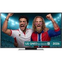 55" LG QNED86 QNED AI Mini LED 4K HDR Smart TV 2026 - 55QNED86B6B, Silver/Grey