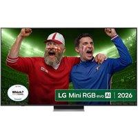75" Lg MRGB88 Mini RGB AI 4K HDR Smart TV 2026 - 75MRGB88B6B, Silver/Grey