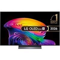 55" LG C6 OLED AI 4K HDR Smart TV 2026 - OLED55C64LA, Silver/Grey