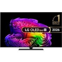 55" LG G6 OLED AI 4K HDR Smart TV 2026 (Stand Version) - OLED55G66LS, Silver/Grey