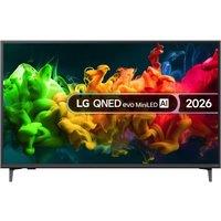 LG QNED81 QNED AI Mini LED 4K HDR Smart TV 2026 - 43QNED81B6C, Black