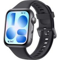 HUAWEI Watch Fit 5 - Black Aluminium Alloy with Black Fluoroelastomer Strap, Black
