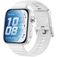 HUAWEI Watch Fit 5 Pro - Titanium White with White Woven Strap, White
