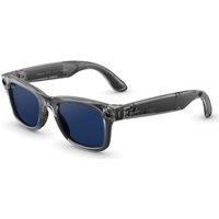 RAY-BAN Meta Wayfarer (Gen 2) Glasses - Shiny Transparent Grey with Clear to Sapphire Transitions Lenses
