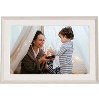 Aura Carver Mat 10.1" WiFi Digital Photo Frame - Clay & White, Cream,White