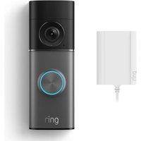 Ring Wired Retinal 4K Video Doorbell Pro (Newest Gen) with Plug-In Adaptor - Deep Silver, Silver/Grey