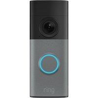Ring Wired Retinal 2K Video Doorbell - Speckled Grey, Silver/Grey