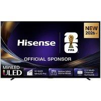 Hisense U7S PRO 100" Mini LED 4K 165 Hz Smart AI TV with Freely - 100U7STUK PRO, Black,Silver/Grey