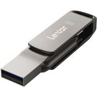 LEXAR JumpDrive D400 Dual USB Type-C & Type-A USB 3.1 Memory Stick - 32 GB, Silver, Silver/Grey
