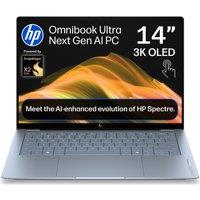 HP OmniBook Ultra 14" Laptop, Copilot PC - Snapdragon X2 Elite, 1 TB SSD, Stone Blue, Blue
