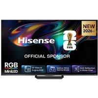 55" HISENSE UR8S RGB Mini LED 4K 180Hz Smart AI TV with Freely - 55UR8STUK, Silver/Grey