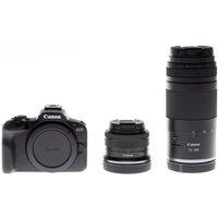 CANON EOS R50 Mirrorless Camera with RF-S 18-45 mm f/4.5-6.3 IS STM & RF 75-300 mm f/4-5.6 Lens, Black