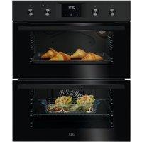 AEG OU5NU20B Electric Built-under Double Oven - Black, Black