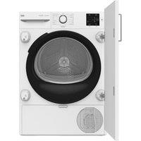 Beko b300 NTIKP81121WN Integrated 8 kg Heat Pump Tumble Dryer - White, White
