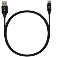 OUR PURE PLANET OPP102 Braided USB to USB-C Cable - 1.2 m, Black, White