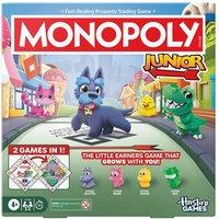 HASBRO Monopoly Junior 2-in-1 Refresh Board Game, Yellow,Blue,Green,Red,White