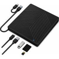ENTITY Era 5 in 1 External USB DVD Writer - Black