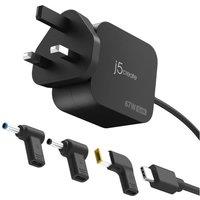 J5CREATE JUP1565DCF3A-FN 67 W GaN USB Charger - 1.8 m, Black