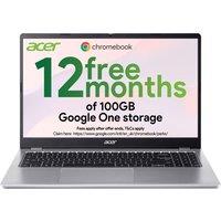 ACER 315 15.6" Chromebook - IntelN50, 64 GB eMMC, Silver, Silver/Grey