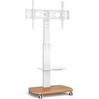TTAP FS1 660 mm TV Stand with Bracket for up to 65 TVs - White & Oak, White,Brown