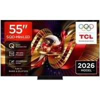 55" TCL C8L SQD-Mini LED 4K HDR Smart Google TV - 55C8L-UK, Black