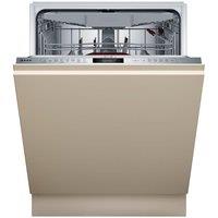 NEFF N70 S197ZCX08G Full-size Fully Integrated WiFi-enabled Dishwasher, Silver/Grey,Brown