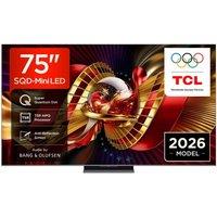 75" TCL C8L SQD-Mini LED 4K HDR Smart Google TV - 75C8L-UK, Black
