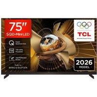 75" TCL X11L SQD-Mini LED 4K HDR Smart Google TV 2026 - 75X11L-UK, Black