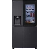 Lg Fit & Max GSXE80EVBE American Style Smart Fridge Freezer - Essence Black Steel, Black