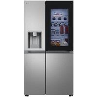 LG Fit & Max GSXE80PYBE American-Style Smart Fridge Freezer Prime Silver, Silver/Grey