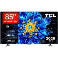 85 TCL P8L QD-Mini LED 4K HDR Smart Google TV 2026 - 85P8L-UK, Black