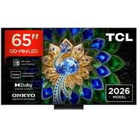 65 Tcl A400U Premium Wallpaper QD-Mini LED 4K HDR Smart Google TV 2026 - 65A400U-UK, Black