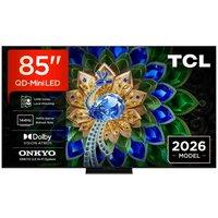 85 Tcl A400U Premium Wallpaper QD-Mini LED 4K HDR Smart Google TV 2026 - 85A400U-UK, Black
