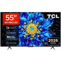 55" Tcl P8L QD-Mini LED 4K HDR Smart Google TV 2026 - 55P8L-UK, Black