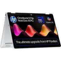 HP OmniBook 5 Flip NGAI 14" 2 in 1 Laptop - IntelCore Ultra 5, 512 GB SSD, Silver, Silver/Grey