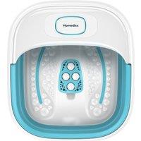 Homedics Smart Space FB-70BL Collapsible Foot Spa Bath & Massager - White & Blue