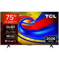 75 Tcl P7L QLED 4K HDR Smart Google TV 2026 - 75P7L-UK, Black
