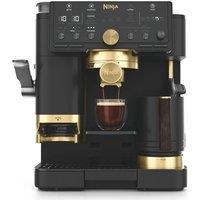 NINJA Luxe Caf Pro by David Beckham ES771UKBK Bean to Cup Coffee Machine - Black & Gold, Gold,Black