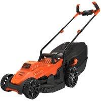 Black+Decker BEMW461BH-GB Corded Rotary Lawn Mower - Orange & Black, Black,Orange