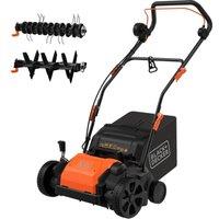 BLACK BEOEP320-GB Corded Lawn Scarifier - Orange & Black, Black,Orange